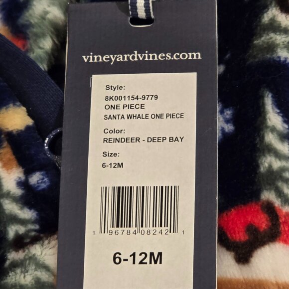 Vineyard Vines Holiday One-Piece Pajamas for Baby - NWT 6-12 months - Picture 4 of 4